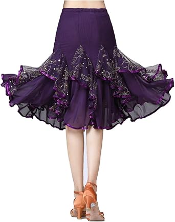 Amazon.co.jp: [もうほうきょう] スクエアダンススカート ダンス