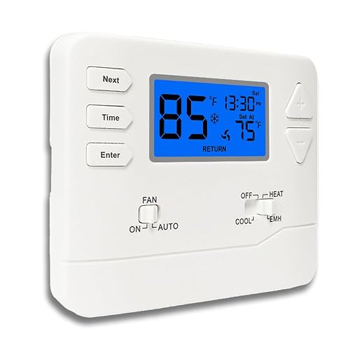 Miuputake Heat Pump Thermostat 2H/1C Blue Backlight