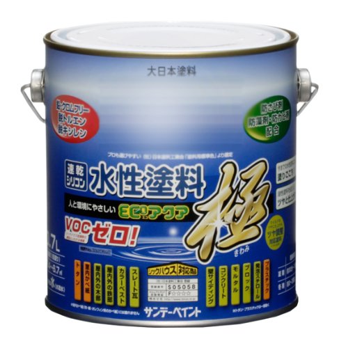 サンデーペイント 水性ECOアクア つや消し黒 0.7L