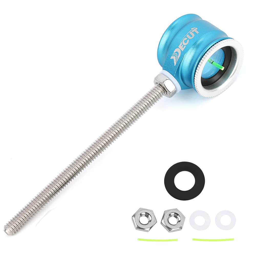 SHARROW Archery Recurve Bow Sight Pin 0.5/0.75/1.0 Optical Fiber Sight Scope Pin Sight Aiming Point Pin LH/RH for Hunting Shooting (1.0, Blue)