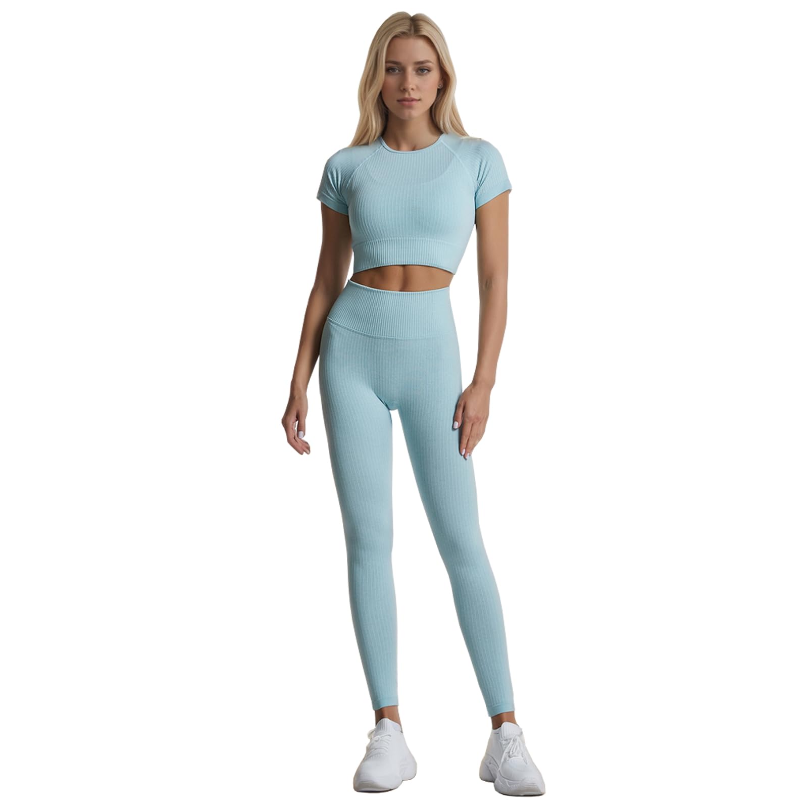 Vêtement de Sport Femme 2 Pièces Soutien-Gorge de Sport+Leggings | dohomiryo Ensemble De Vêtements De Sport Femme 2 Pièces Soutien-Gorge Sport Legging de Yoga Fitness Ensembles D'entraînement