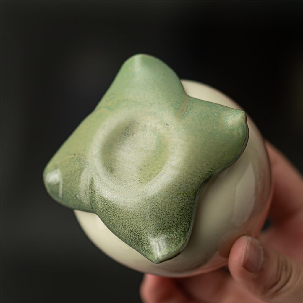 Tarros de Té Tanque de almacenamiento de té de melocotón de cerámica creativo, tanque sellado pequeño, juego de té de Kung Fu, contenedor de té, tanque de almacenamiento de té Recipientes para Guardar