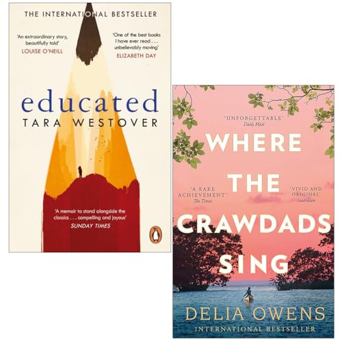 Educated Tara Westover, Where the Crawdads Sing [Hardcover] 2 Boo...