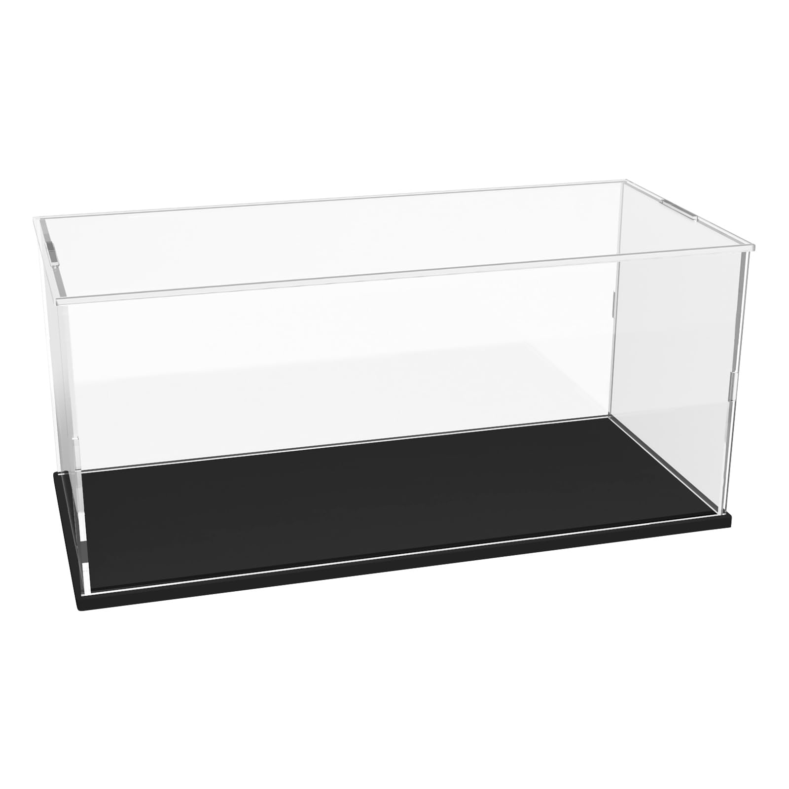 Nynelly Acrylic Display Case for 1/18 Diecast Model Cars for Lego Car 75380 42173 42169 42161 42151 42123 for Lego Car Display Case Assemble Dustproof Thickened Clear Display Box(Black)