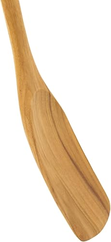 Miniatura 3 de FAAY Espátula wok de 15 pulgadas, pala de mango largo, espátula para freír, hecha a mano de madera de teca de alta resistencia a la humedad para