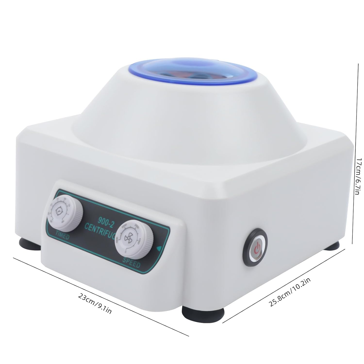 Portable Lab benchtop Centrifuges,900-2 Electric Centrifuge Machine 6x20ml,110V Stable PRP Centrifuge Machine,Desktop Centrifuges with Timer 0-60min 4000rpm 2086xg 30W