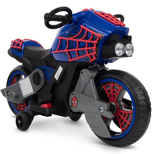 Huffy Spiderman Moto à Enfiler 6 V pour Enfants de 3 à 7 Ans