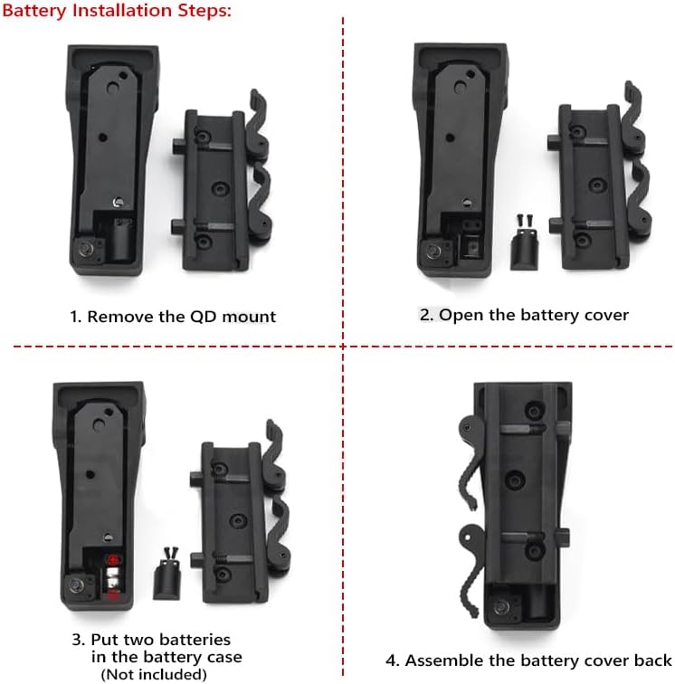 1x30mm Reflex Self-Illuminated Sight，Optic Fiber Reflex Red Dot Scope，with Integrate QD Quick Release/Detach Mount Base，with Lens Protection & Kill Flash Cover，Fits for Standard 20mm Rail Mounting — view 3