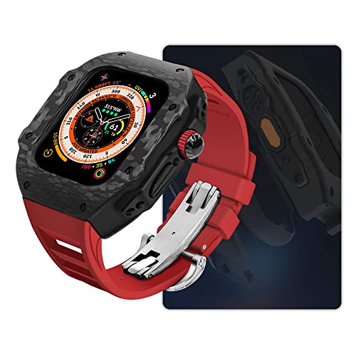 Bracelet en caoutchouc fluoré pour iWatch 45 mm et 44 mm | Look sportif et élégant