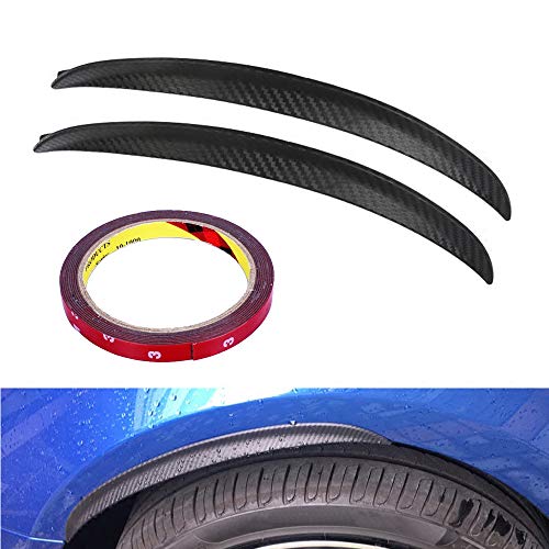WANYIG Kotflügelverbreiterung Universal Kotflügel Verbreiterung Carbon 33CM Radlaufleiste Auto Radlaufverbreiterung Verbreiterung Auto Rad Schutz Dekoration (2 Stück)