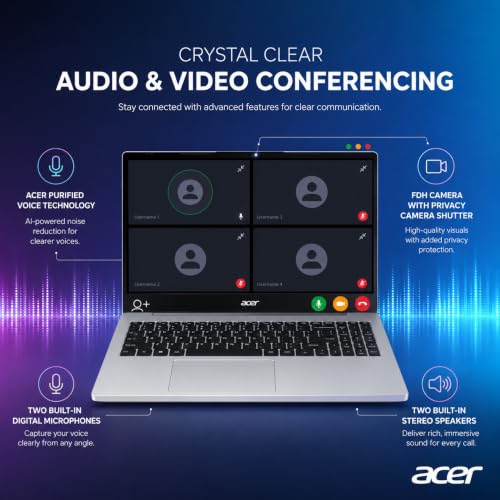 Image of Acer Aspire 3, 15.6 inch Touchscreen Laptop, 16GB RAM, 1.5TB Storage, Ryzen 5 | 1TB SSD and 512GB External, FHD (1920 x 1080) Display, 2026 Edition, Wi-Fi 6, Windows 11, Office 365 for Web, no Mouse