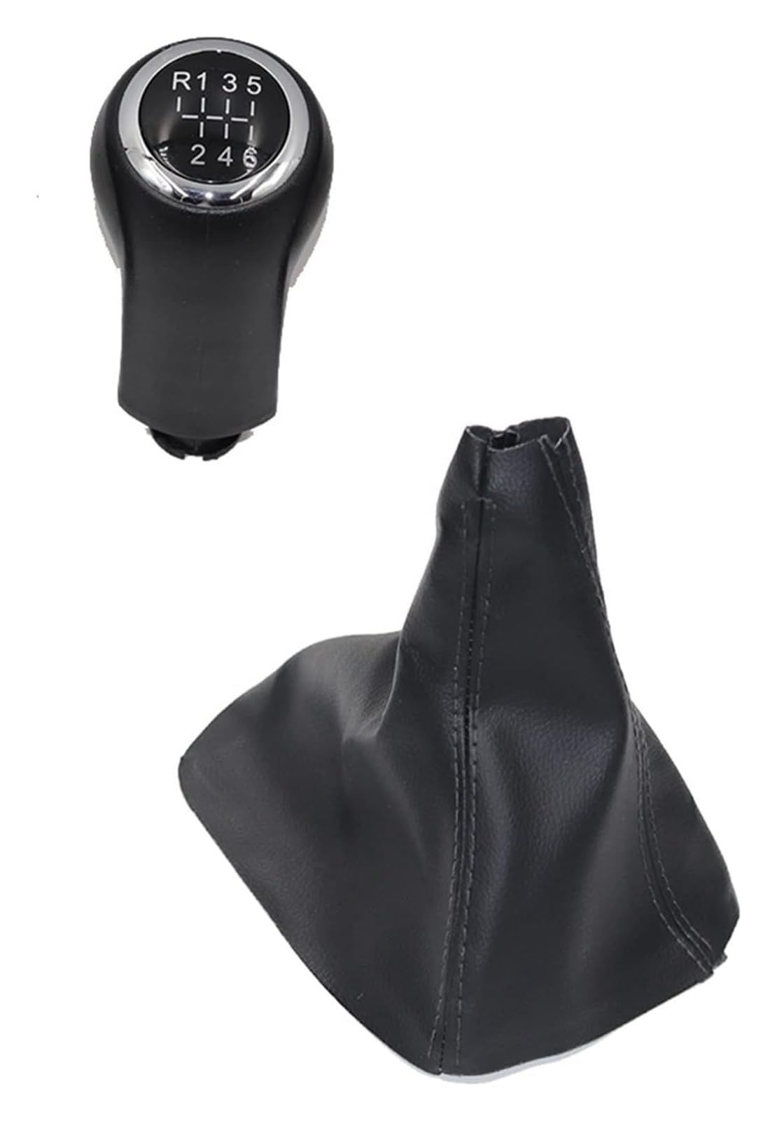 Gangxiao 6 Speed Pair Car Shift Gear Knob For Opel For Zafira B 2005-2014 For Astra H 5 6 Speed Car Shift Gear Leather Boot(6 Speed Pair)