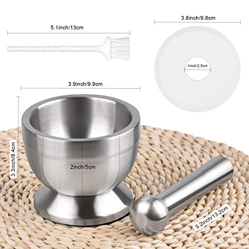 Mortaio con Pestello, Sopito 18/8 Set di Pestello