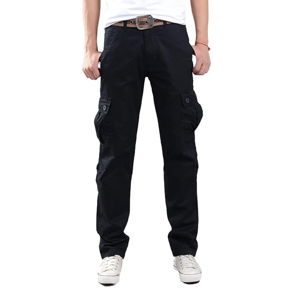 【良品】 OY EIGHT CARGO POCKETS PANTS 1 OCHENTA Men's Military Cargo Pants with 8 Pockets, Relax fit