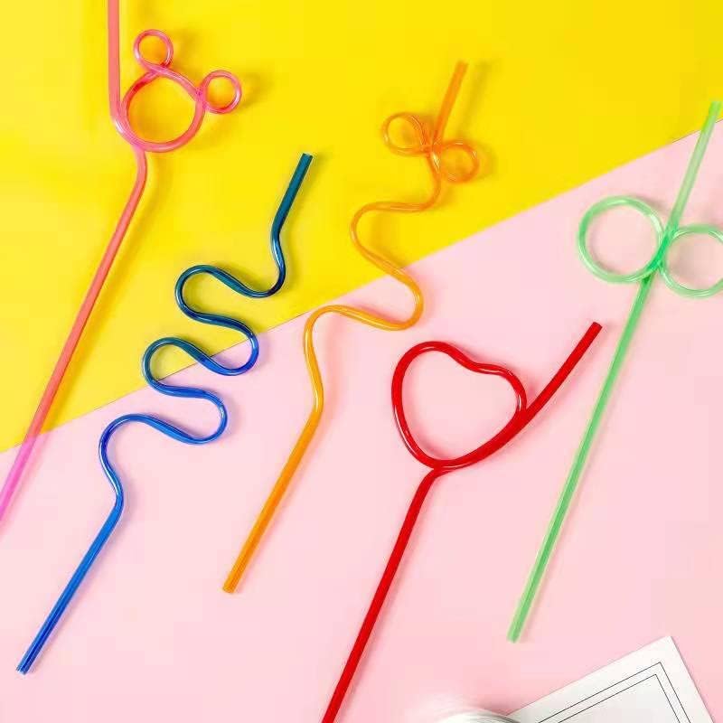 36 Pcs Crazy Straws, Colorful Funny Straws for Kids Reusable Silly Straws for Kids, Great for Parties and Birthday Party - Image 3