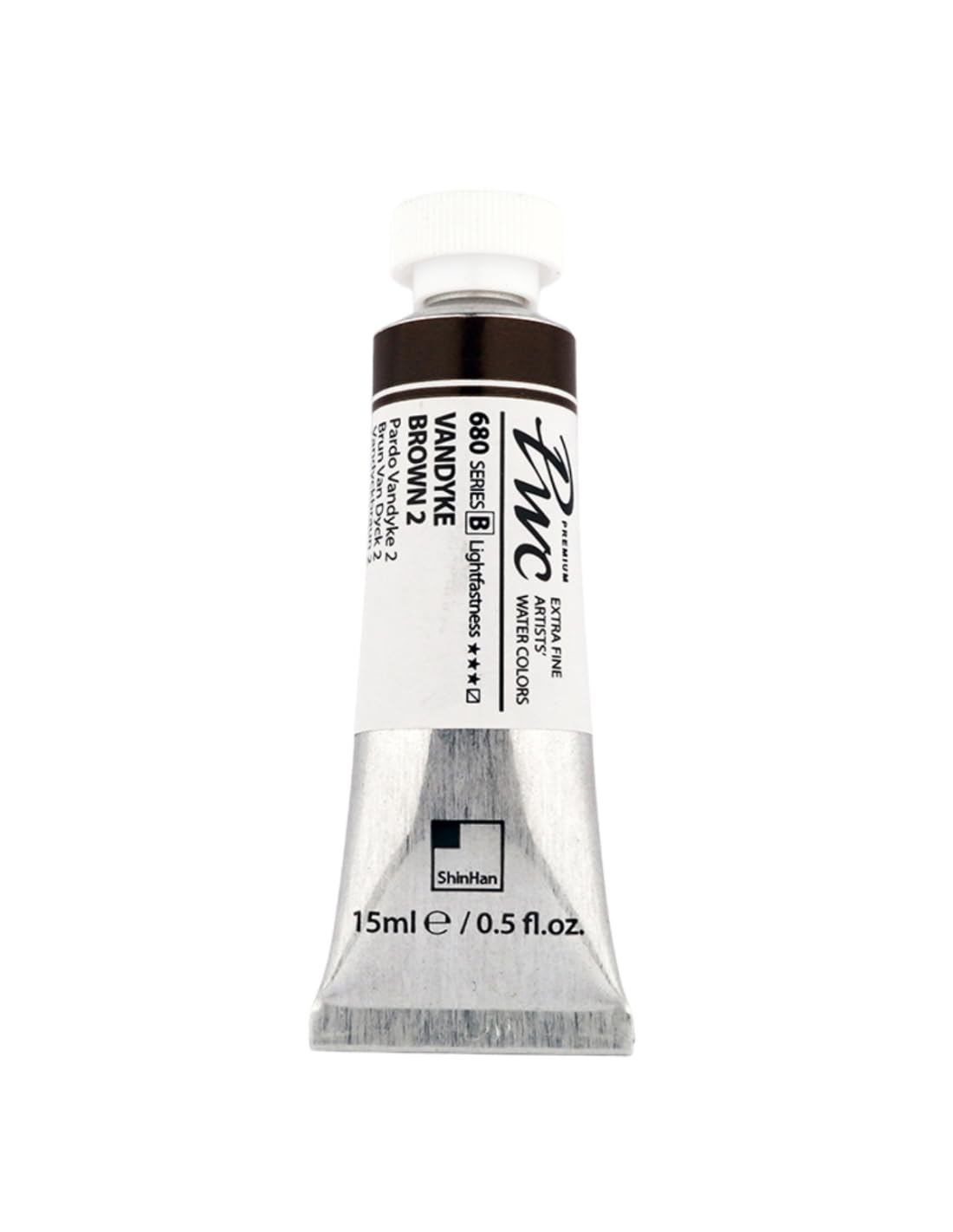 Shinhan Brown : Premium Extra Fine Watercolour Paint : 15Ml : Vandyke 2