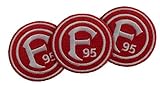 fortuna düsseldorf aufnäher  Fortuna Düsseldorf Aufnäher Logo 3er-Set