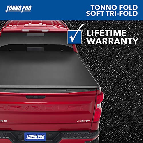 Tonno Pro Tonno Fold, Soft Folding Truck Bed Tonneau Cover | 42-204 | Fits 2009 - 2018, 2019 - 2020 Classic Dodge Ram 1500/2500/3500 8' Bed (96") #TOP4