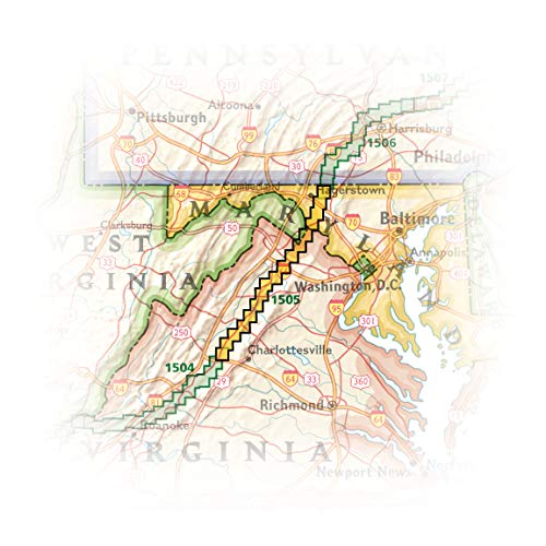Appalachian Trail: Calf Mountain To Raven Rock Map [Virginia, West Virginia, Maryland] (National Geographic Topographic Map Guide, 1505) #TOP3