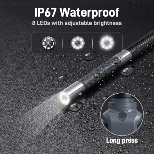 Teslong Two-Way Articulating Borescope with Light, USB-C Endoscope Inspection Camera with 5FT Semi-Rigid Probe, Flexible Snake Scope for Home Repair, Automotive, Compatible with iPhone 15/16 & Android by Teslong - Image 8