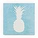 Tropical Fun Pineapple Silhouette I by Courtney Prahl, 18x18-Inch Canvas Wall Art