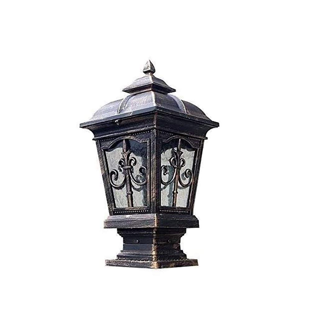 GTHTUHFD Lamp Post Lights, Creative Column Headlight Outdoor Light Community European Style Villa Landscape Pedestal E27 Waterproof Fence Patio Street Pillar