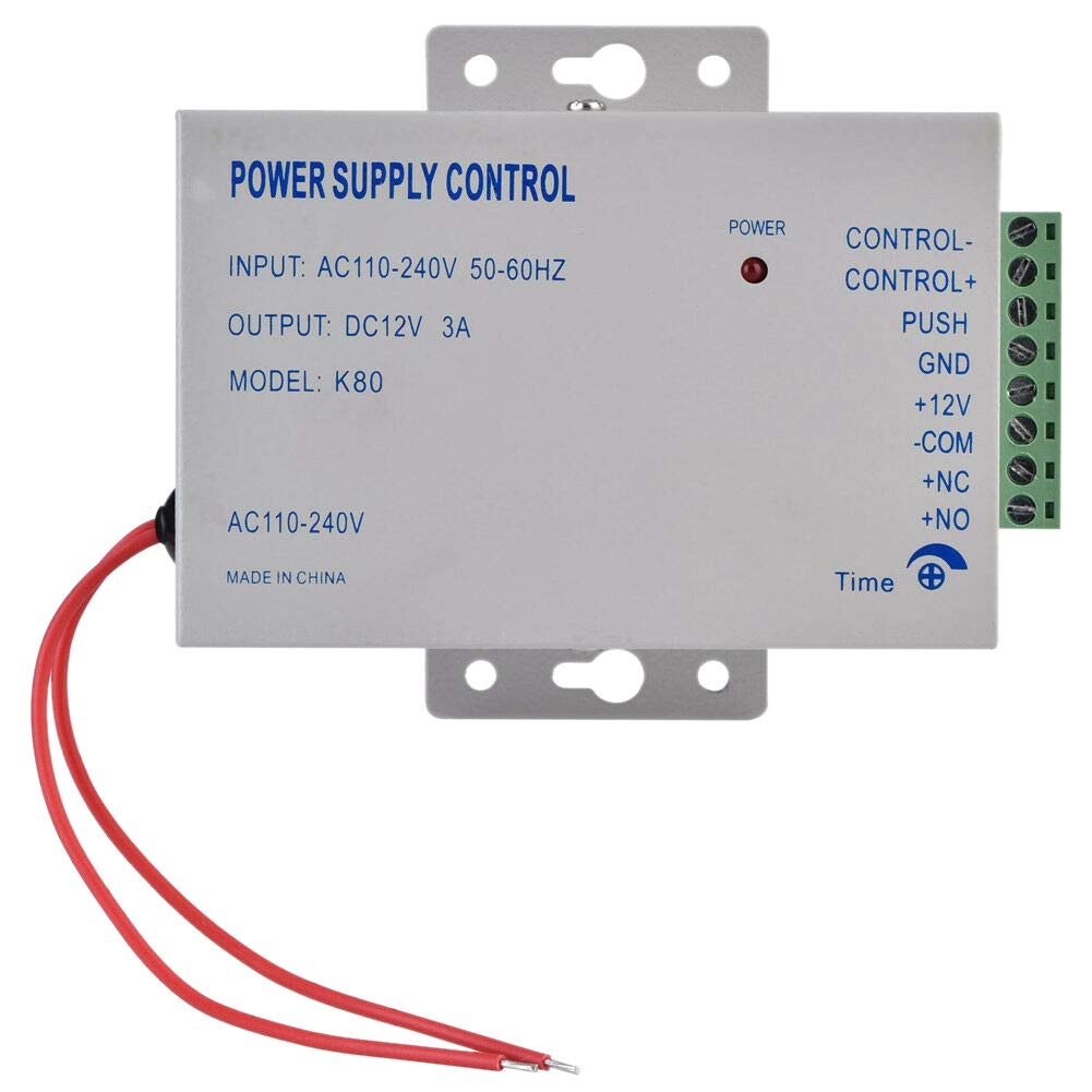 K80 Door Access System Electric Power Supply Control DC 12V 3A Miniature Power/Electric Lock Power/Access Control System