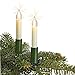 Produktbild hellum Weihnachtsbaum Lichterkette Made-in-Germany, LED Lichterkette mit Clip, 30 LED, beleuchtete Länge 20,3m, Kabel grün Schaft weiß, für innen mit teilbarem Stecker, Christbaumbeleuchtung, 802085
