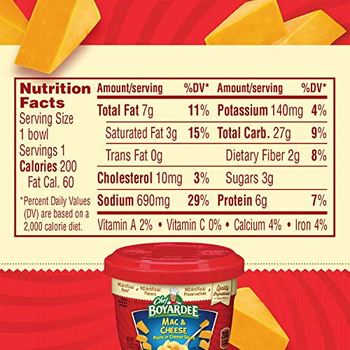 Chef Boyardee Mac & Cheese, 7.5 Oz. Microwavable Bowls (Pack Of 12) #TOP6