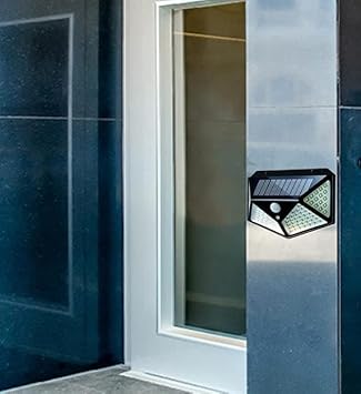 Dabster Outdoor Solar Lamp 100 LED Solar Light PIR Motion Sensor Wall Light Waterproof Solar Powered Sunlight