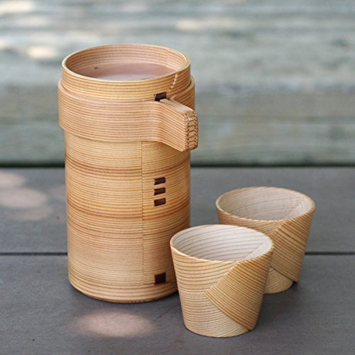 Amazon | 曲げわっぱ 酒器 徳利・徳久利2合 ぐい呑み2個セット 栗久