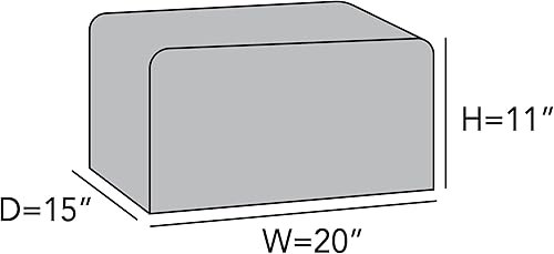 Vista 81 de Covermates Keepsakes - Funda rectangular para electrodomésticos, protección contra el polvo, resistente a las manchas, lavable, funda para Poliéster