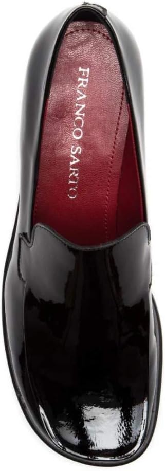 Franco Sarto Womens Bocca Slip On Loafer 5 Black Patent