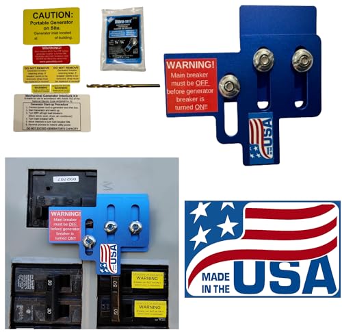 GenSafety SM200 Generator Interlock Kit for Siemens & Murray 150A and 200A Panels - Made in USA !