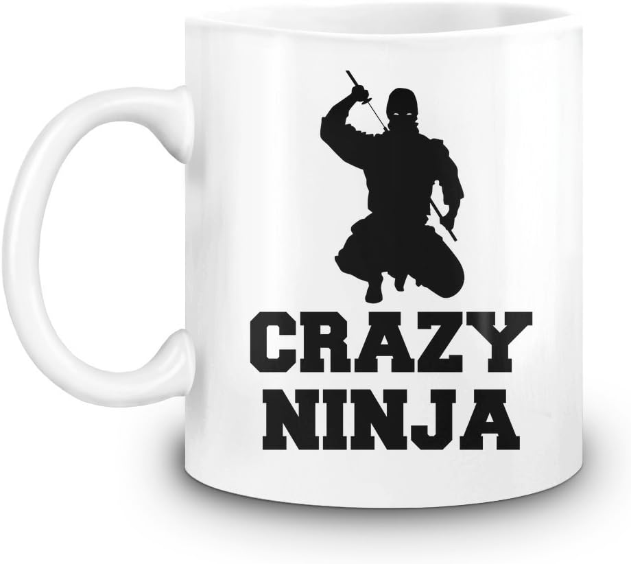 Harma ArtCrazy Ninja Coffee Mug - 11 Oz Ceramic Cup