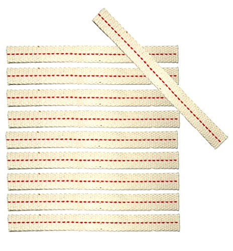 10 mechas para farolillos Dietz a medida, 12,5 mm de ancho, para todos los modelos de 254 mm de alto, mecha de repuesto fabricada en Alemania Cover