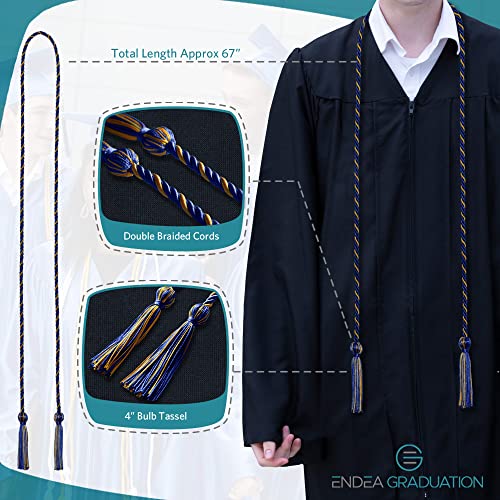 Image of Single Honor Cord Two-Color (Royal Blue /Gold)