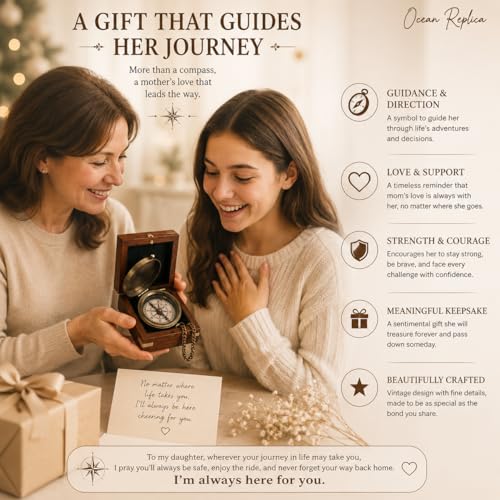 Brújula portátil en caja de regalo miniatura 2