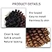Ombre Wand Curl Crochet Braids Hair - 8 Inch Ringlet Twist Extensions with Jamaican Bounce (3 PCS, 1B/30/27)
