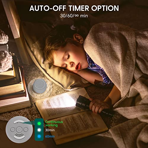 Image of Babelio White Noise Sound Machine for Adults Kids Baby, Mini, 15 Non-looping Sounds, Timer, Memory Function, Easy to Pocket and Travel Gray