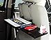 Zone Tech Multi-Functional Portable Car Seat Tray - Black Table/Car Vehicle Seat Portable Mount Tray Laptop Notebook Table Eating Desk Auto Food Drink Cup Holder with Extended Pull Type Small Table