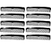 Produktbild com-four® 10x Haarkamm, fein- und grobgezahnter Frisierkamm, handlicher und robuster Taschenkamm (010 Stück - schwarz)