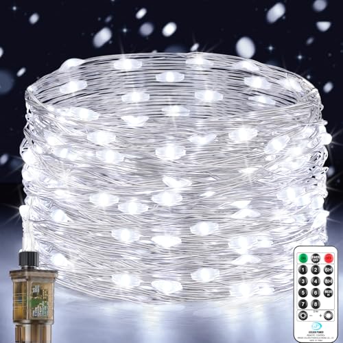 Guirnaldas Luces Interior, 18M 150LED Cadena de Luces 8 Modes con Enchufe, Impermeable Árbol de Navidad Guirnalda de Luces Decoración para Navidad Boda Fiesta Jardín Patio