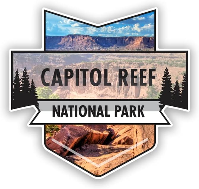 Imán del Parque Nacional Capitol Reef  4.7 x 4.5 pulgadas  Paquete de 2  Material magnético resistente de 30 milésimas de pulgada  MPD920 disponible en Yaxa Colombia