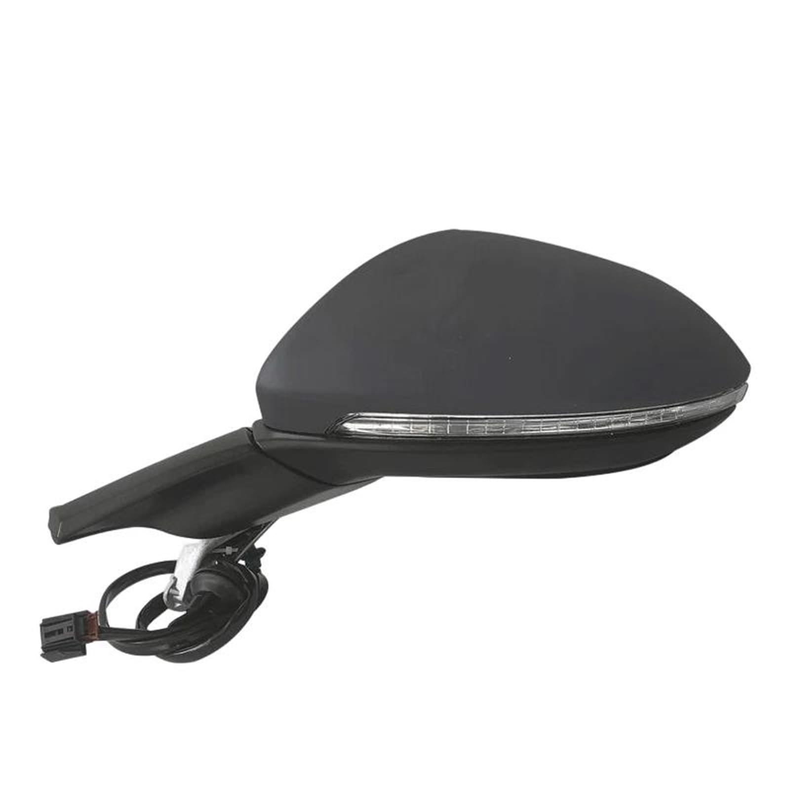 Garniture extérieure Ensemble Rétroviseur Électrique Pliant Pour Voiture Réglage Du Chauffage Pour Golf 7 MK7 2014 – 2016(Style 1 left 9 Wire)