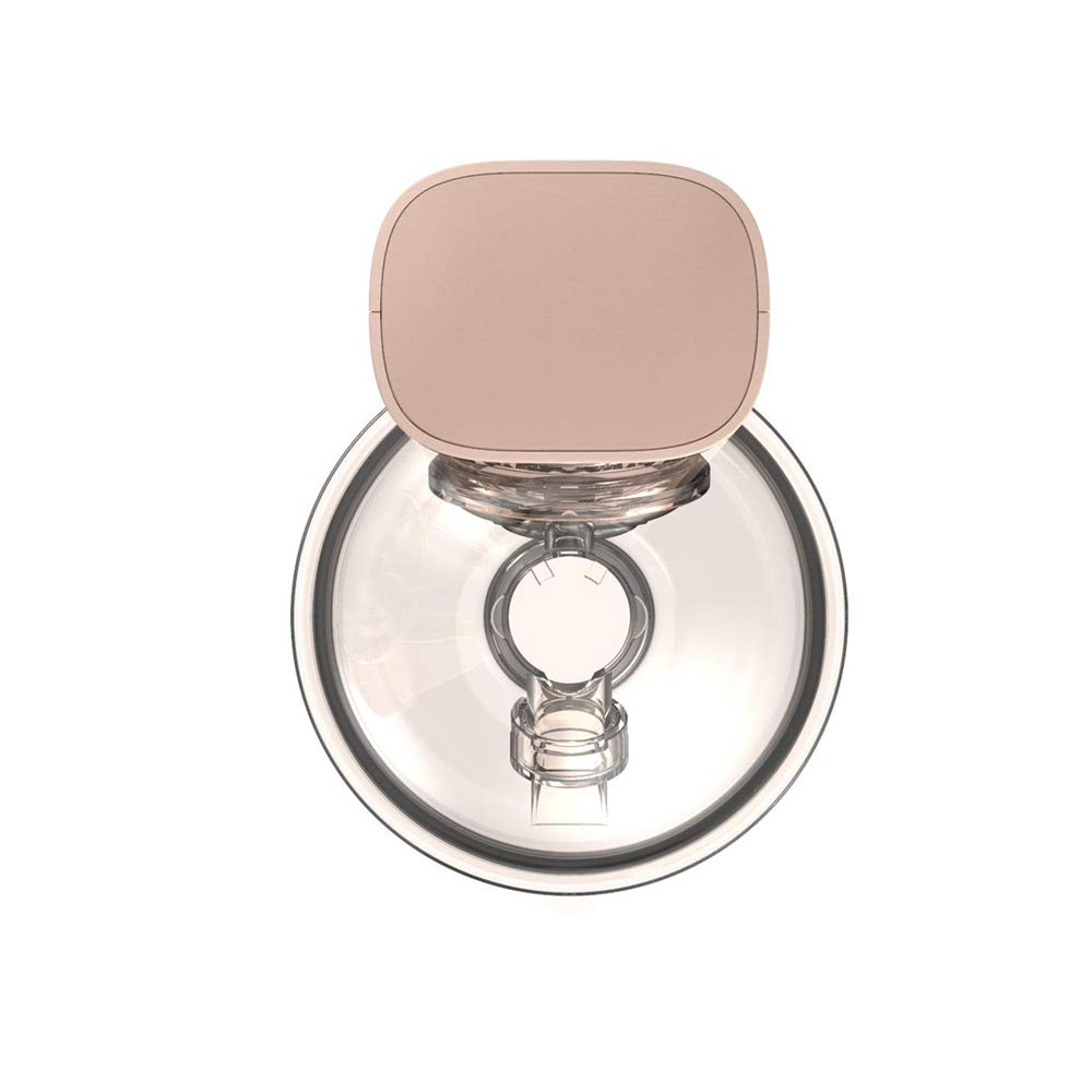 Wireless Single Electric Breast Pump, Wearable Hands Free Breast Pump with Express and Massage Modes (Pink)