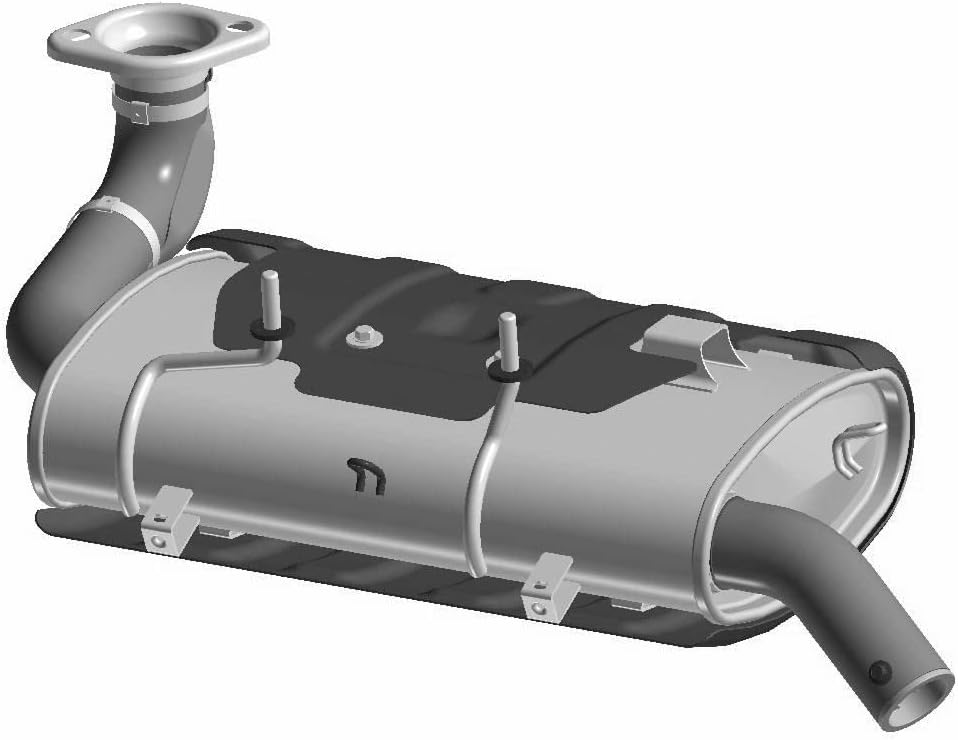 Polaris RZR Silencer Assembly, Genuine OEM Part 1262670