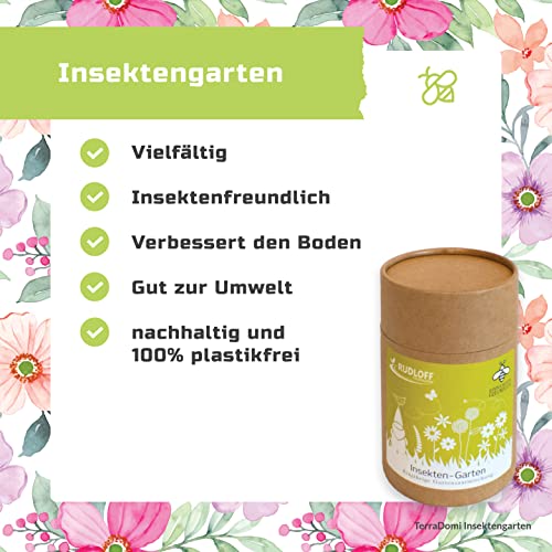 TerraDomi 300g Insekten-Garten I insektenfreundliche Blumenmischung I Saatmischung für zauberhafte Blütenpracht und Nektarangebot I nachhaltig und weniger Plastik - Image 3