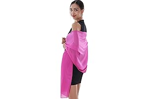 Women's Pink Shawl Wraps: Elegant Chiffon for any Evening Dress