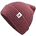Produktbild urban ace | CrewU | Beanie Mütze, Haube, für Frühling, Herbst, Winter, weich & leicht, Damen, Herren, Unisex, glatter, weicher Stoff, optimale one Size Passform, Melange Beanie (Ruby)